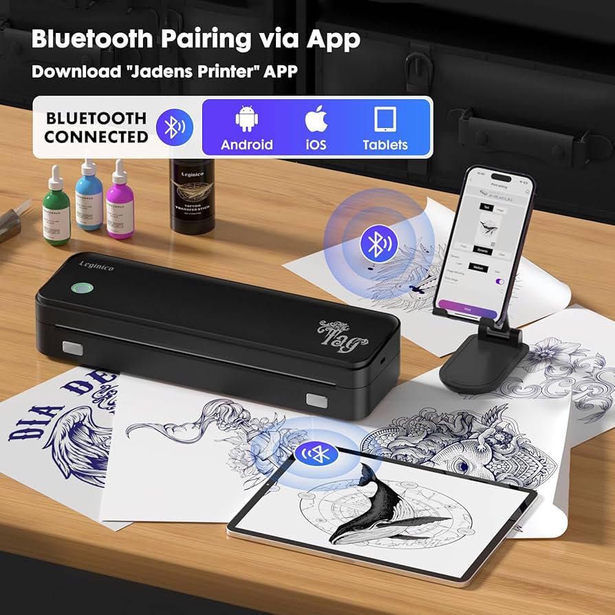 Amazon.com: leginico Tattoo Stencil Printer with 40pcs
